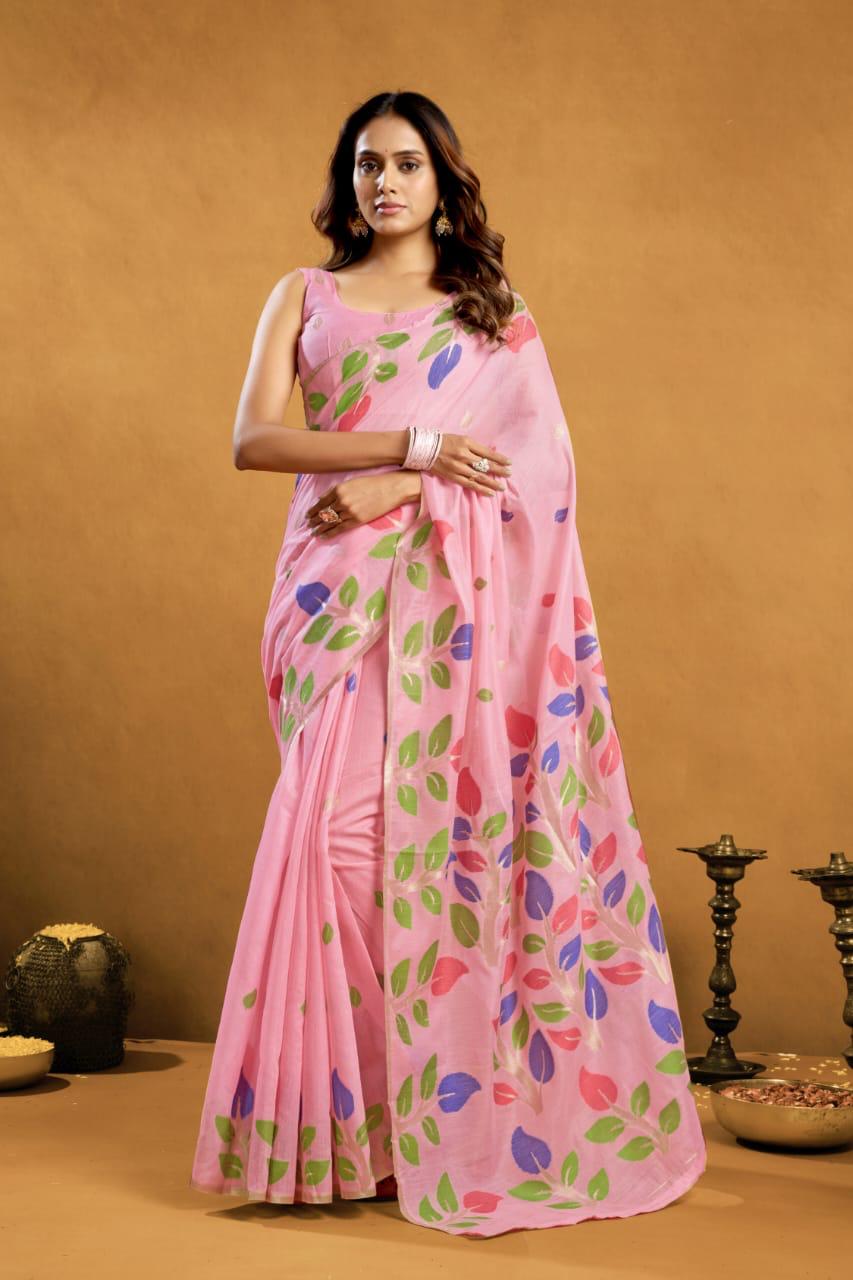 Jamdani Spun Cotton Saree