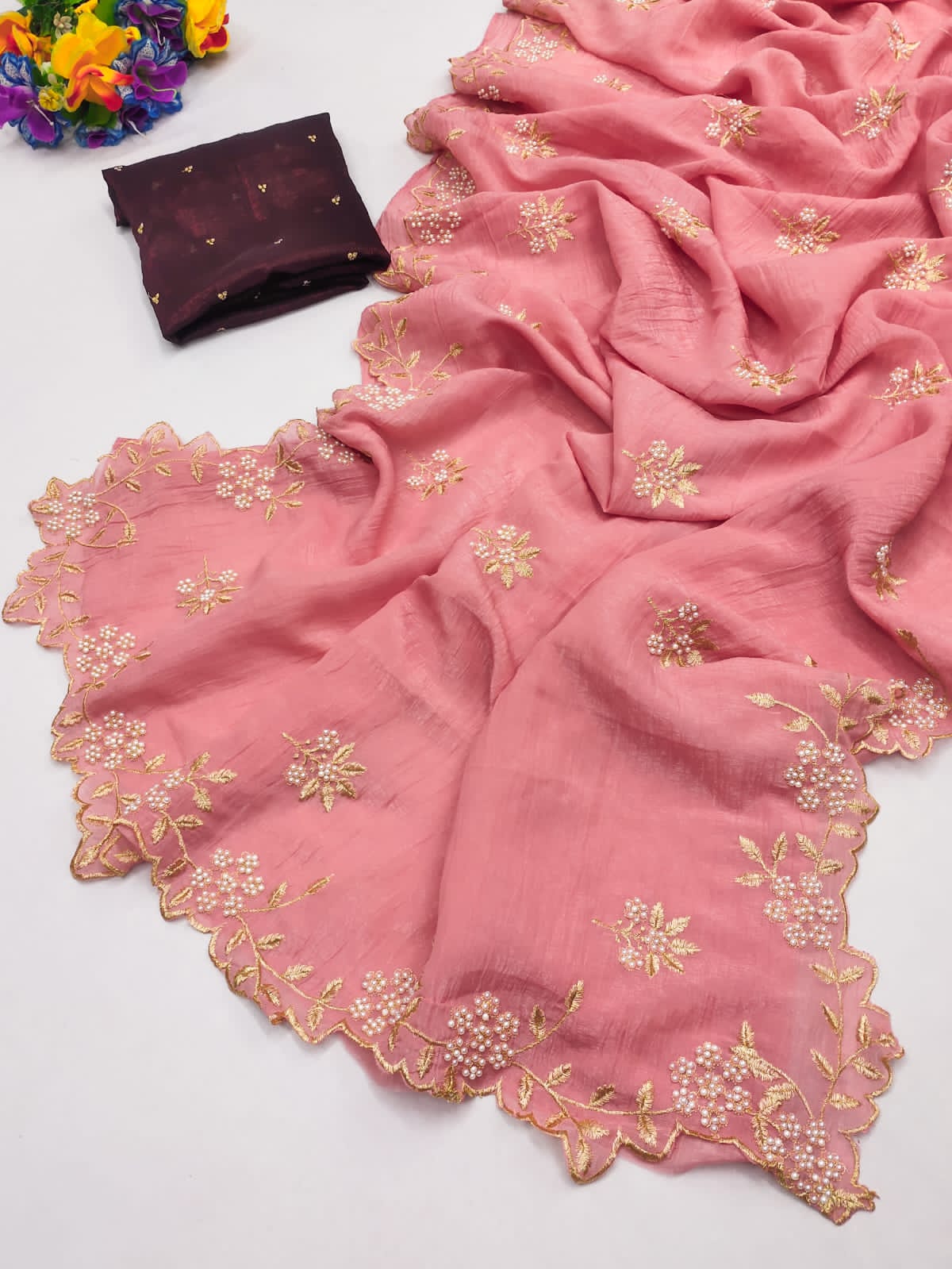 Candy Crush Silk Saree - Image 3