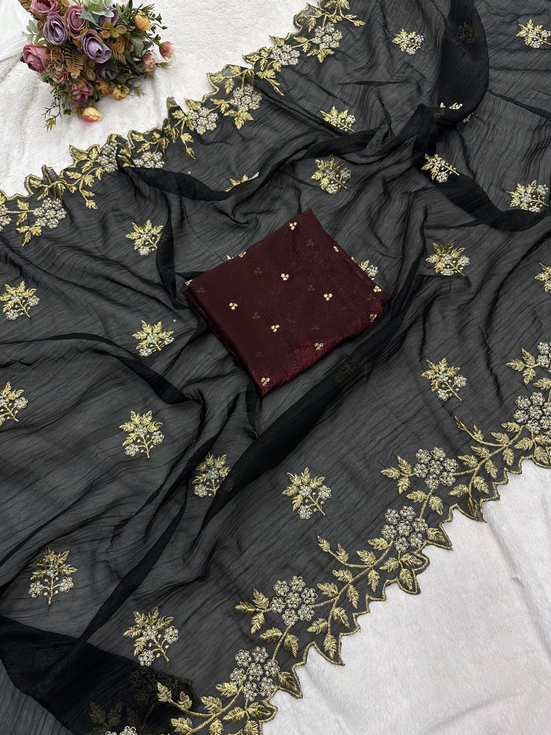 Candy Crush Silk Saree - Image 4