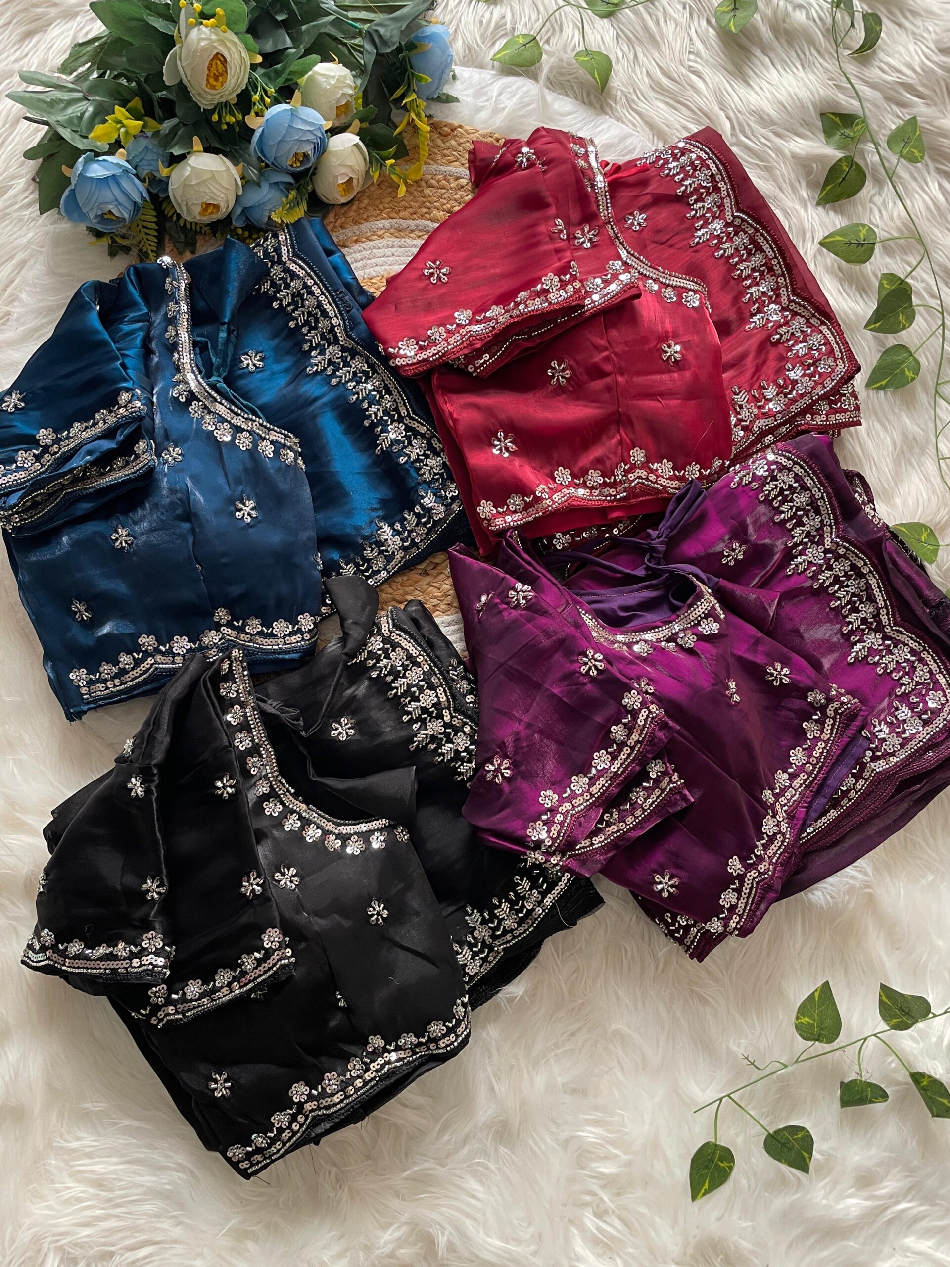 Pure Soft Zimmy Choo Silk Saree - Image 6