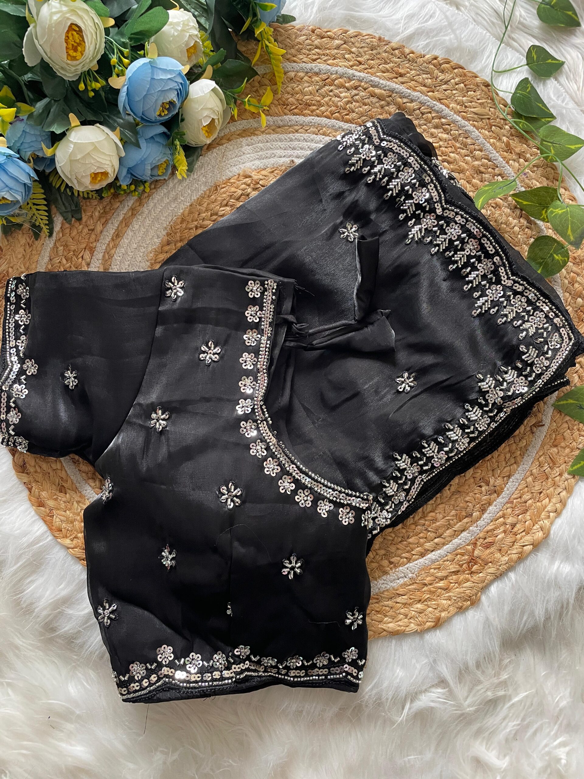 Pure Soft Zimmy Choo Silk Saree - Image 2