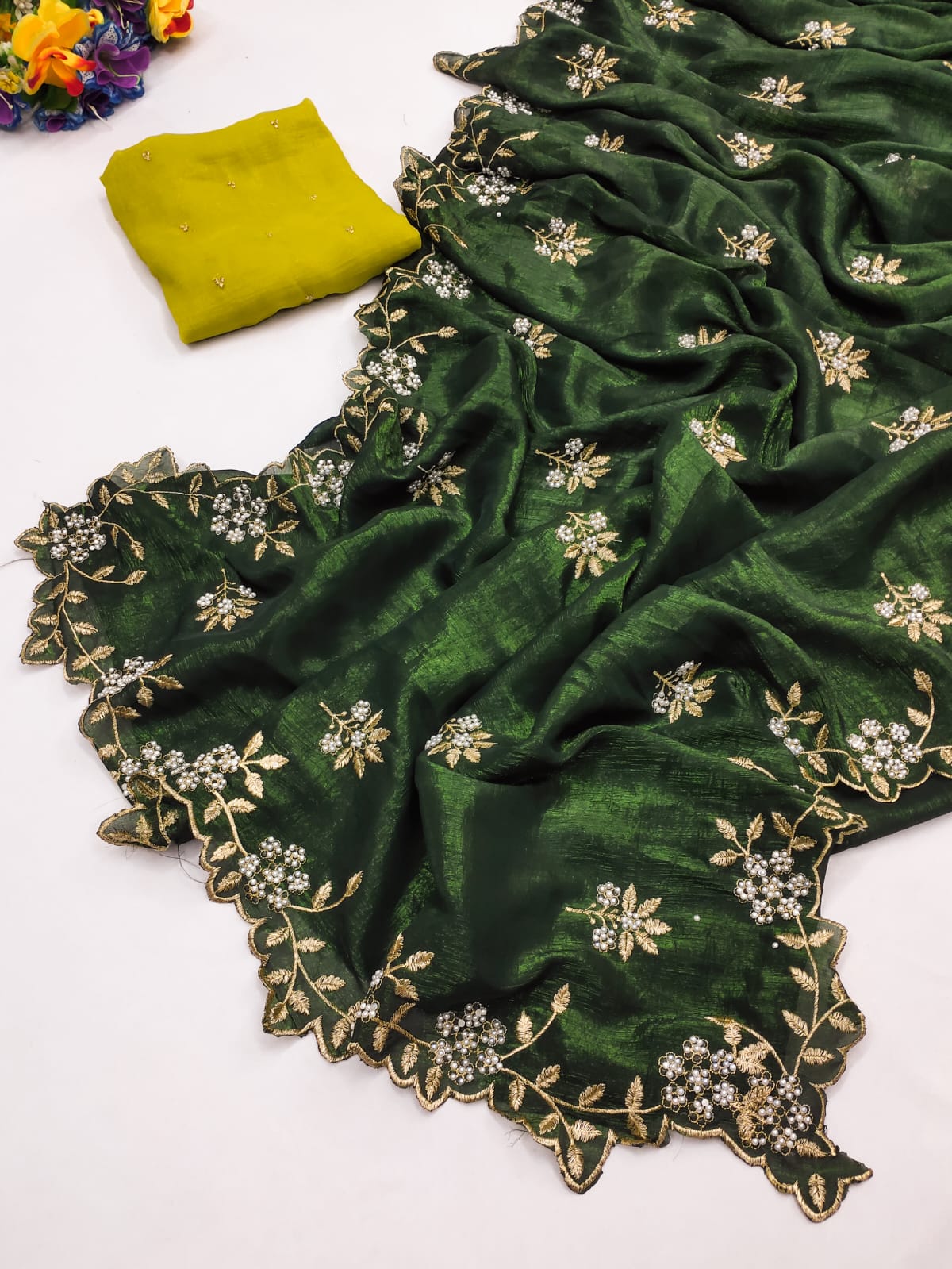 Candy Crush Silk Saree - Image 7