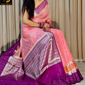Mahira Banarasi Dyble Semi Georgette Soft Silk Saree