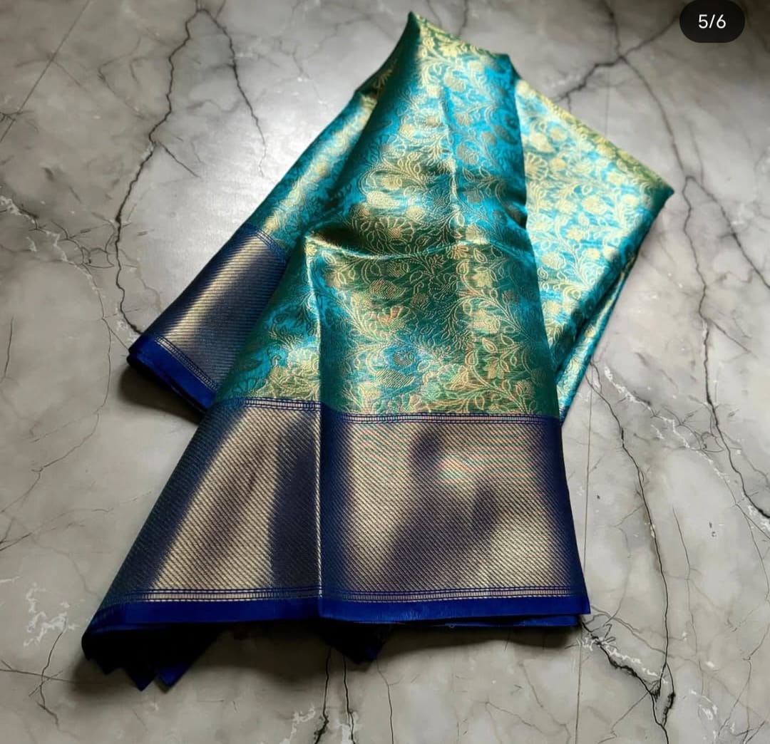 Banarasi Tissue Soft Silk Saree - Image 4