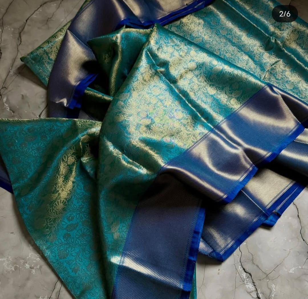 Banarasi Tissue Soft Silk Saree - Image 3