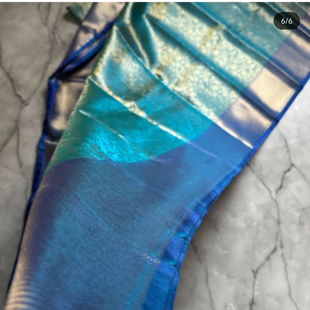 Banarasi Tissue Soft Silk Saree - Image 5