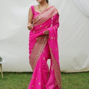 Pure Organza Handwork Saree