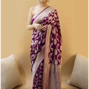 Soft Lichi Silk Saree
