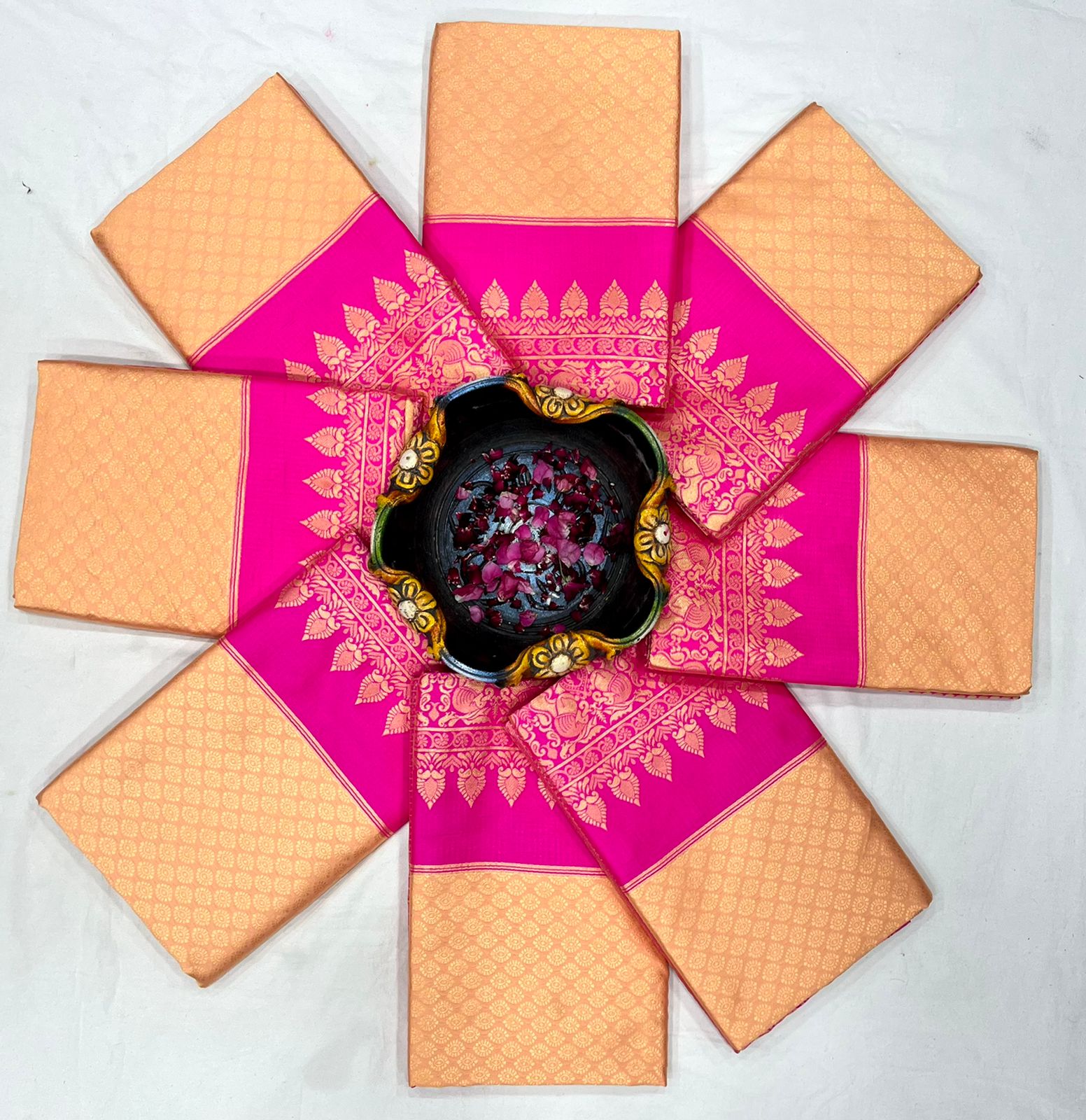 SOFT LICHI SILK BEAUTIFUL SAREE - Image 6