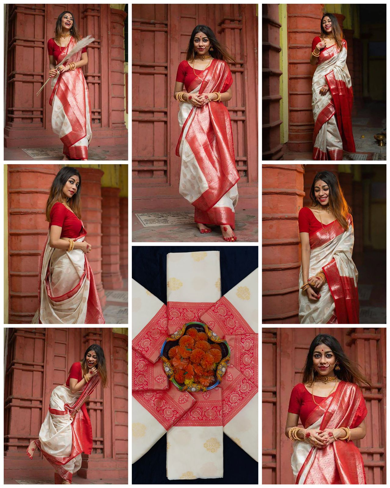 Women's Banarasi Style Pure Saree With Un-Stitched Blouse - Image 2