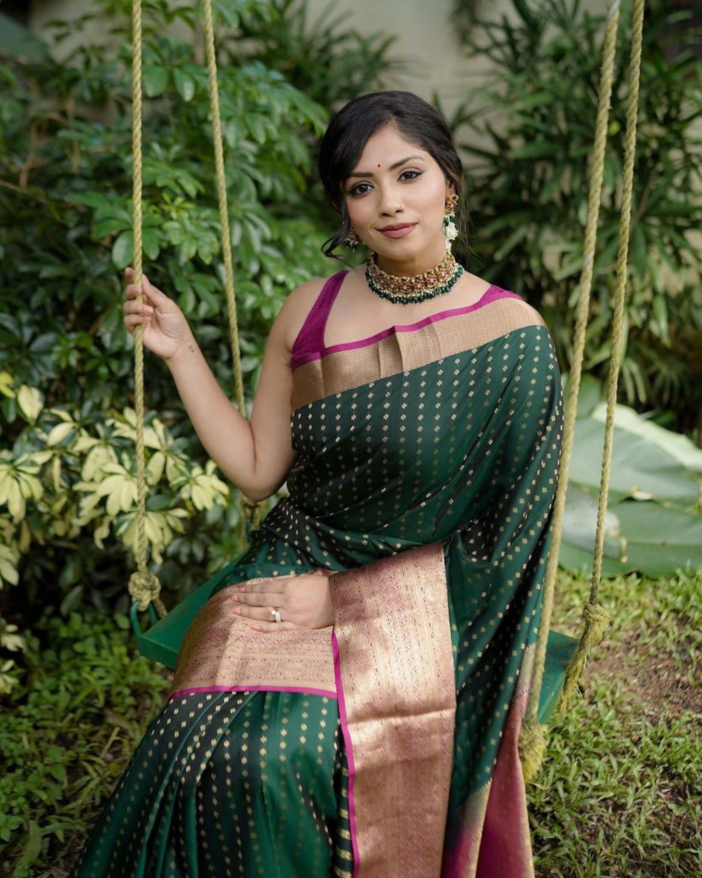 Women's Silk Saree with Unstitched Blouse Piece