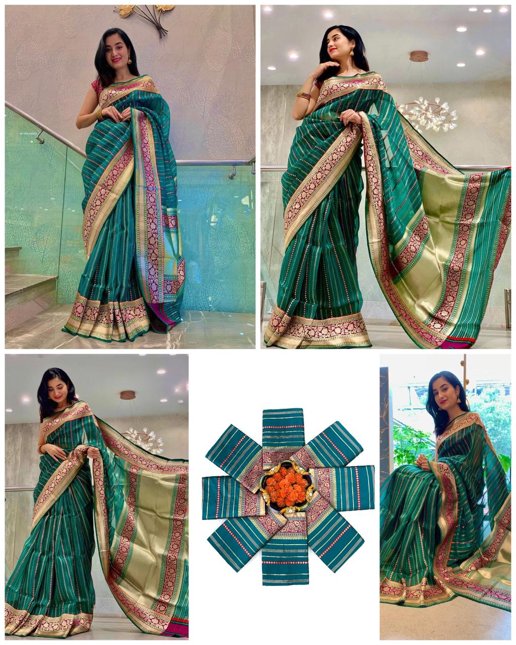 LITCHI SILK SAREE - Image 6