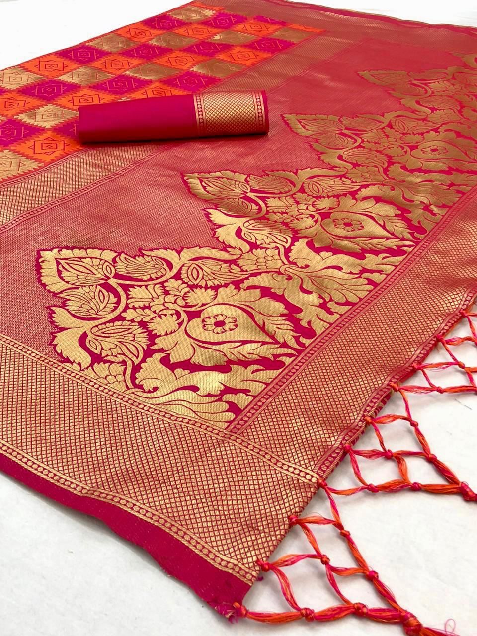 Women's Banarasi Silk Saree - Image 3