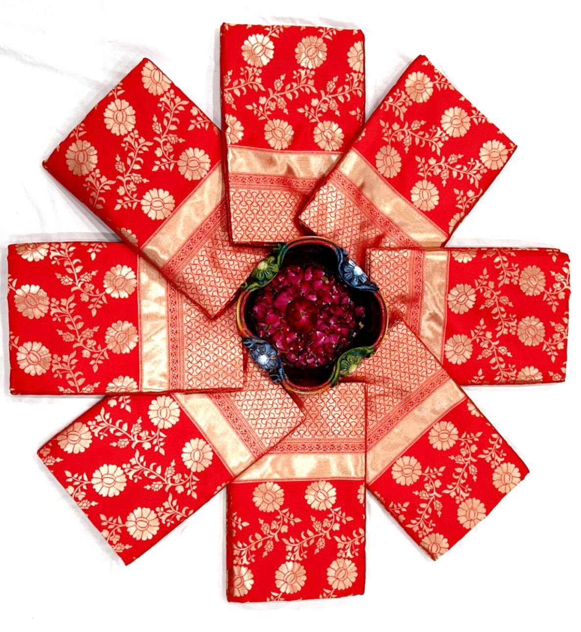 Ruby Silk Saree - Image 7