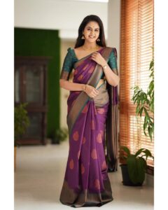 Purple Glow Saree